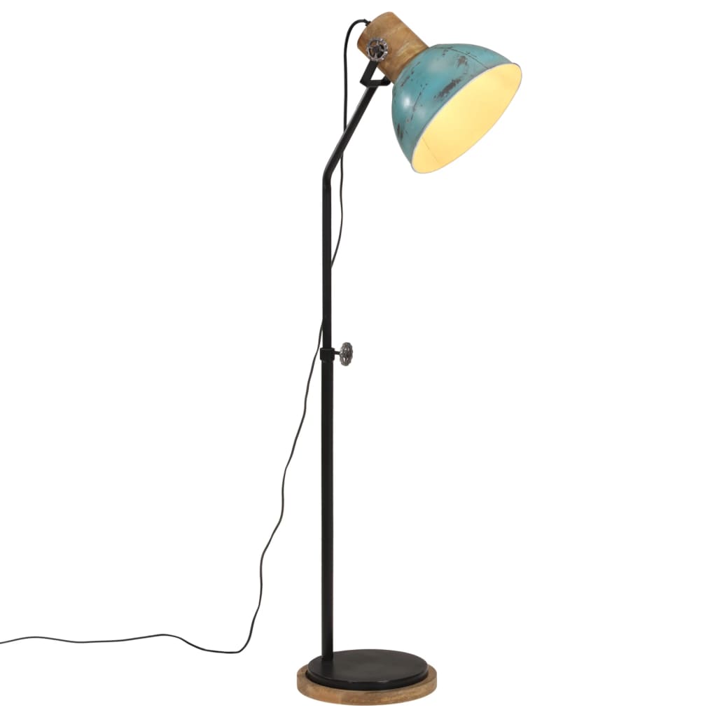 Vloerlamp 25 W E27 30x30x100-150 cm verweerd blauw