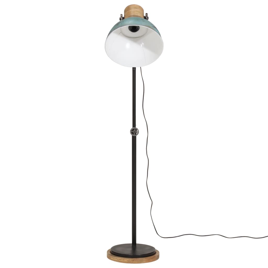 Vloerlamp 25 W E27 30x30x100-150 cm verweerd blauw