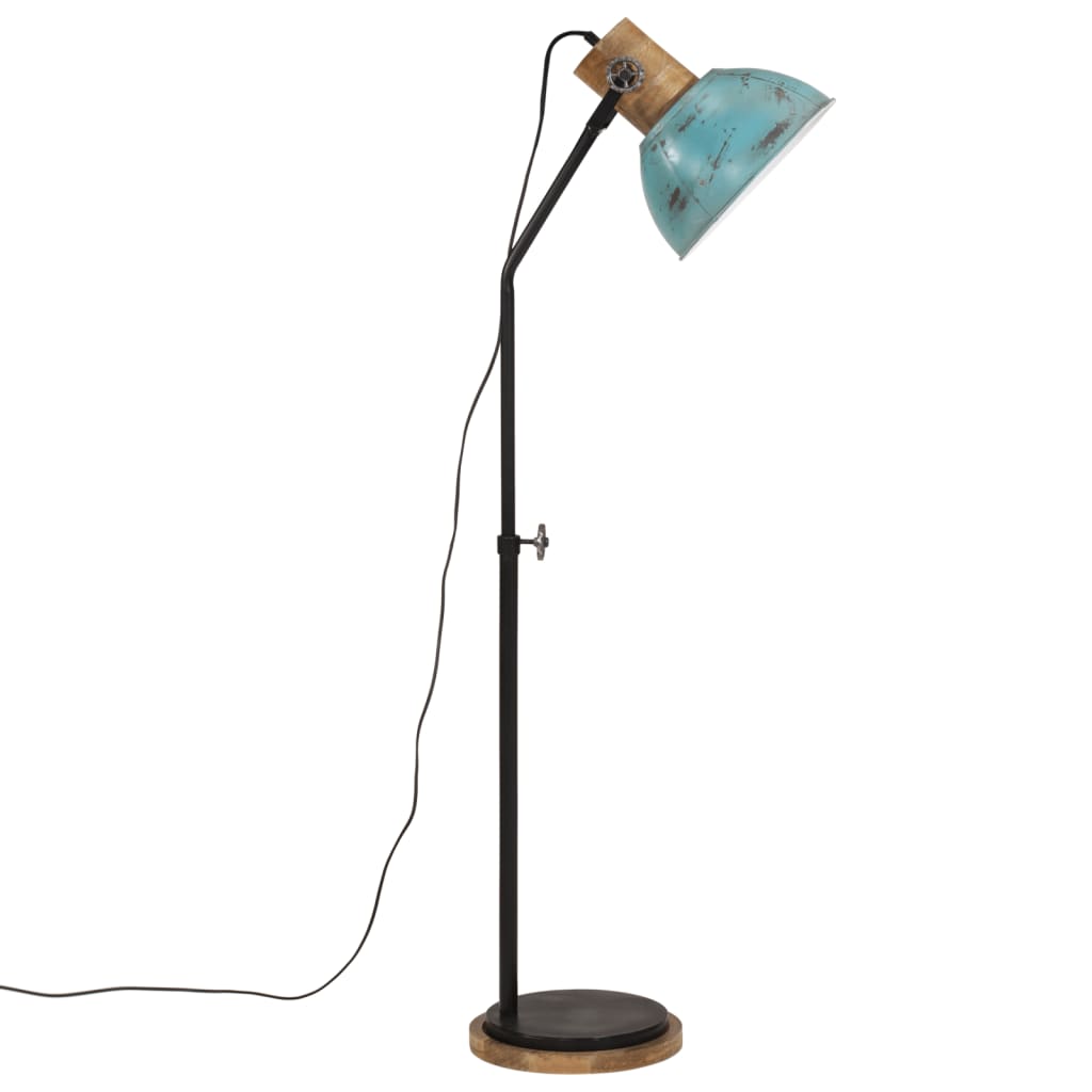 Vloerlamp 25 W E27 30x30x100-150 cm verweerd blauw