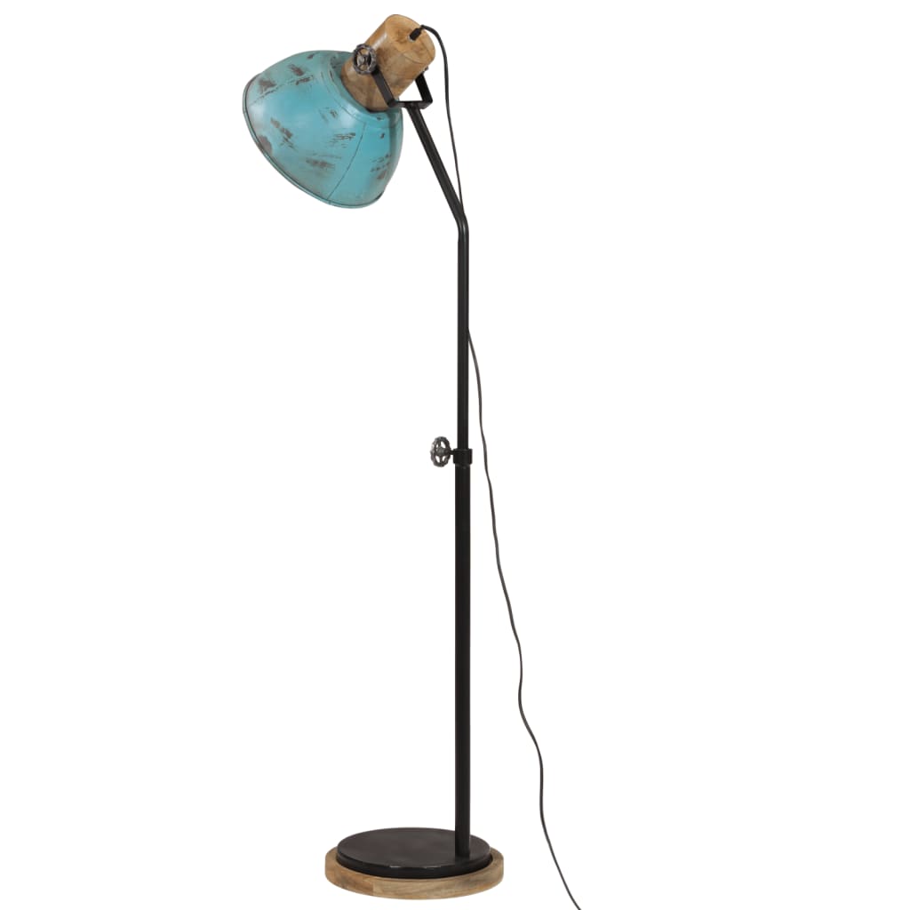 Vloerlamp 25 W E27 30x30x100-150 cm verweerd blauw