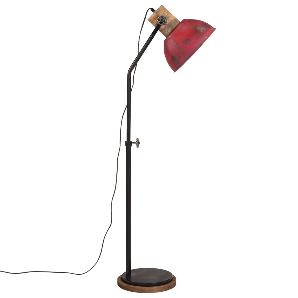 Vloerlamp 25 W E27 30x30x100-150 cm verweerd rood