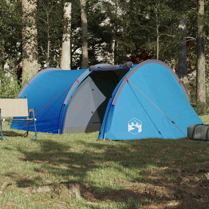 Tunneltent 4-persoons waterdicht blauw