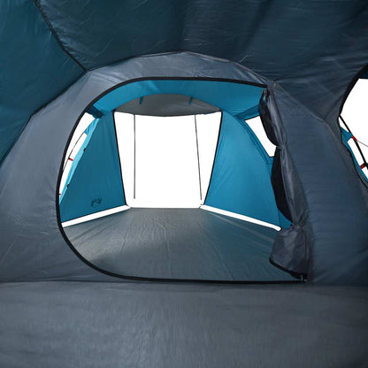 Tunneltent 4-persoons waterdicht blauw