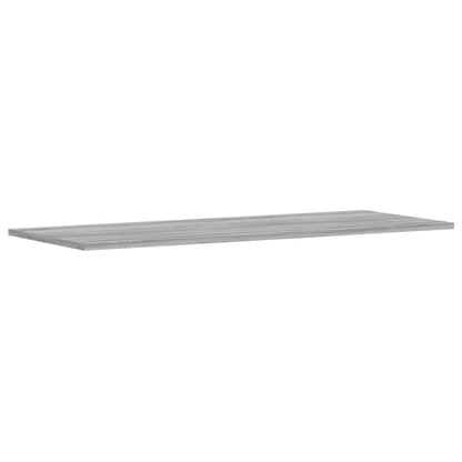 Wandschappen 4 st 100x40x1,5 cm bewerkt hout grijs sonoma eiken