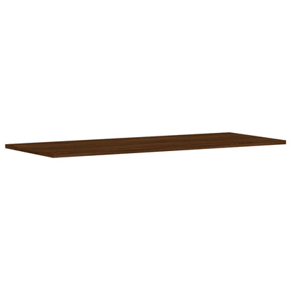 Wandschappen 4 st 100x40x1,5 cm bewerkt hout bruin eikenkleur