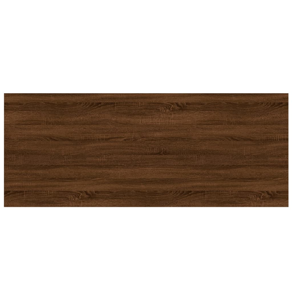 Wandschappen 4 st 100x40x1,5 cm bewerkt hout bruin eikenkleur