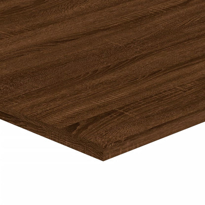 Wandschappen 4 st 100x40x1,5 cm bewerkt hout bruin eikenkleur