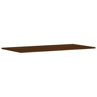 Wandschappen 4 st 100x50x1,5 cm bewerkt hout bruin eikenkleur