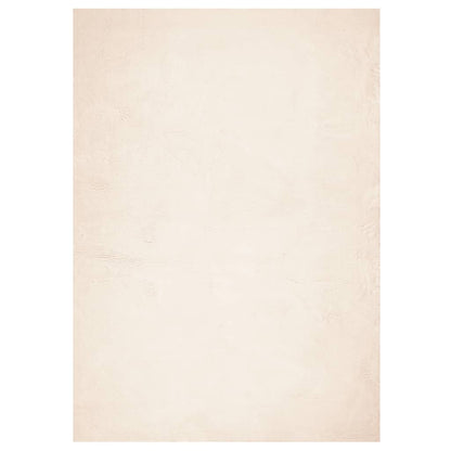 Vloerkleed HUARTE laagpolig zacht wasbaar 160x230 cm beige