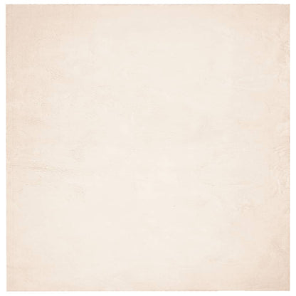 Vloerkleed HUARTE laagpolig zacht wasbaar 200x200 cm beige