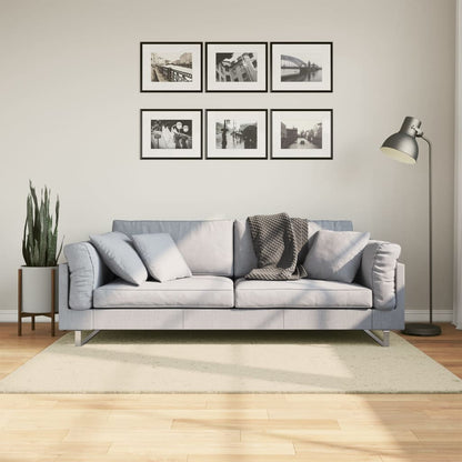 Vloerkleed HUARTE laagpolig zacht wasbaar 120x170 cm crème