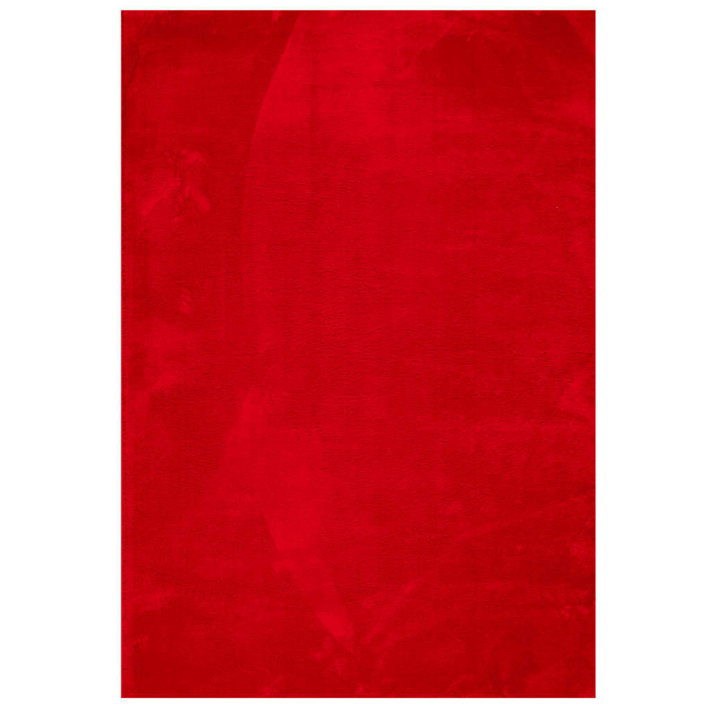 Vloerkleed HUARTE laagpolig zacht wasbaar 120x170 cm rood