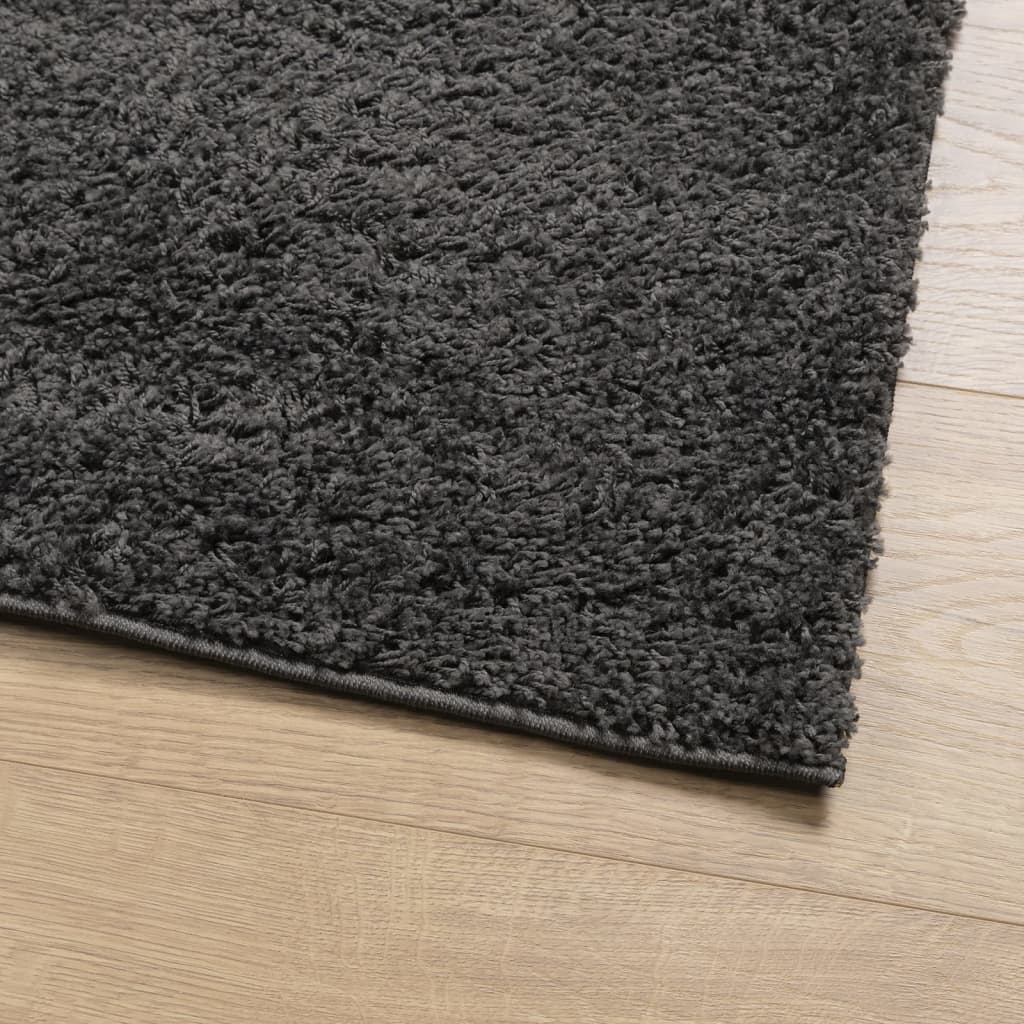 Vloerkleed PAMPLONA shaggy hoogpolig 200x280 cm antraciet