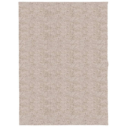 Vloerkleed PAMPLONA shaggy hoogpolig modern 140x200 cm beige