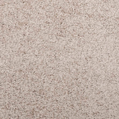 Vloerkleed PAMPLONA shaggy hoogpolig modern 140x200 cm beige