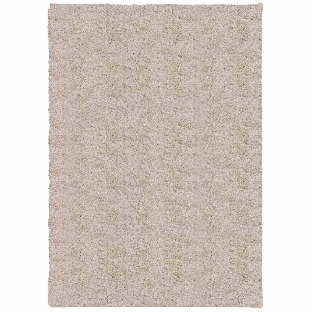 Vloerkleed PAMPLONA shaggy hoogpolig modern 160x230 cm beige