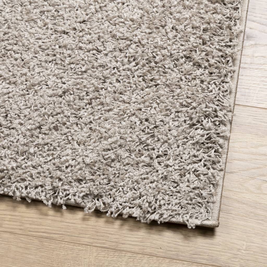 Vloerkleed PAMPLONA shaggy hoogpolig modern 240x240 cm beige