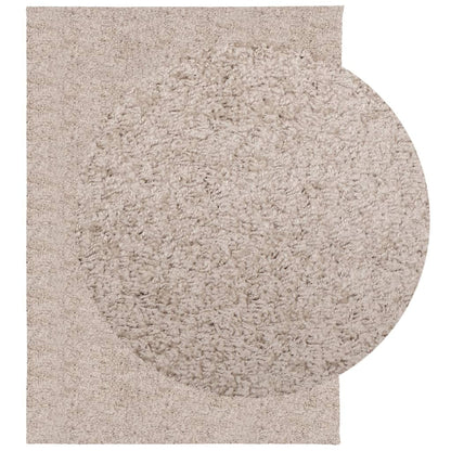 Vloerkleed PAMPLONA shaggy hoogpolig modern 240x340 cm beige