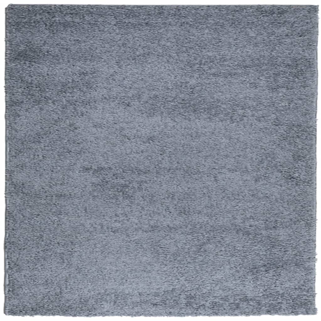 Vloerkleed PAMPLONA shaggy hoogpolig modern 160x160 cm blauw