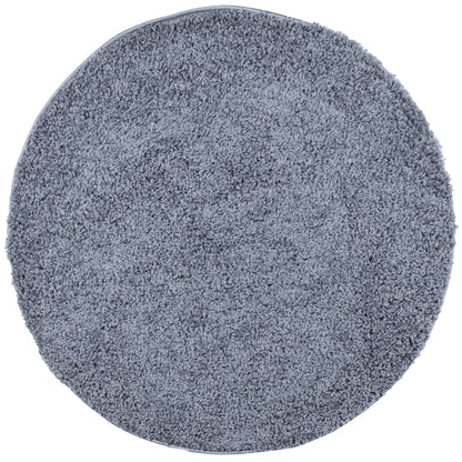 Vloerkleed PAMPLONA shaggy hoogpolig modern Ø 280 cm blauw