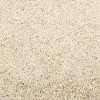 Vloerkleed PAMPLONA shaggy hoogpolig modern 160x160 cm goud