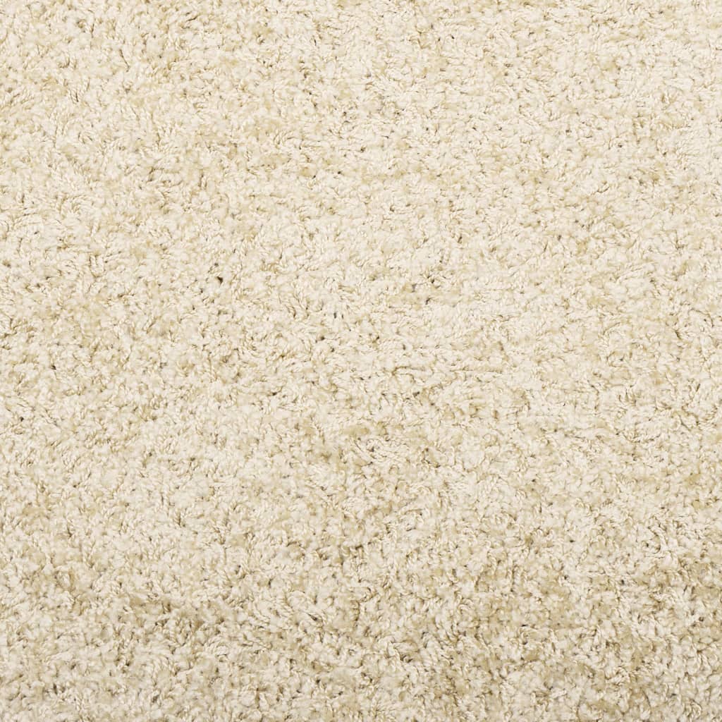 Vloerkleed PAMPLONA shaggy hoogpolig modern 200x200 cm goud