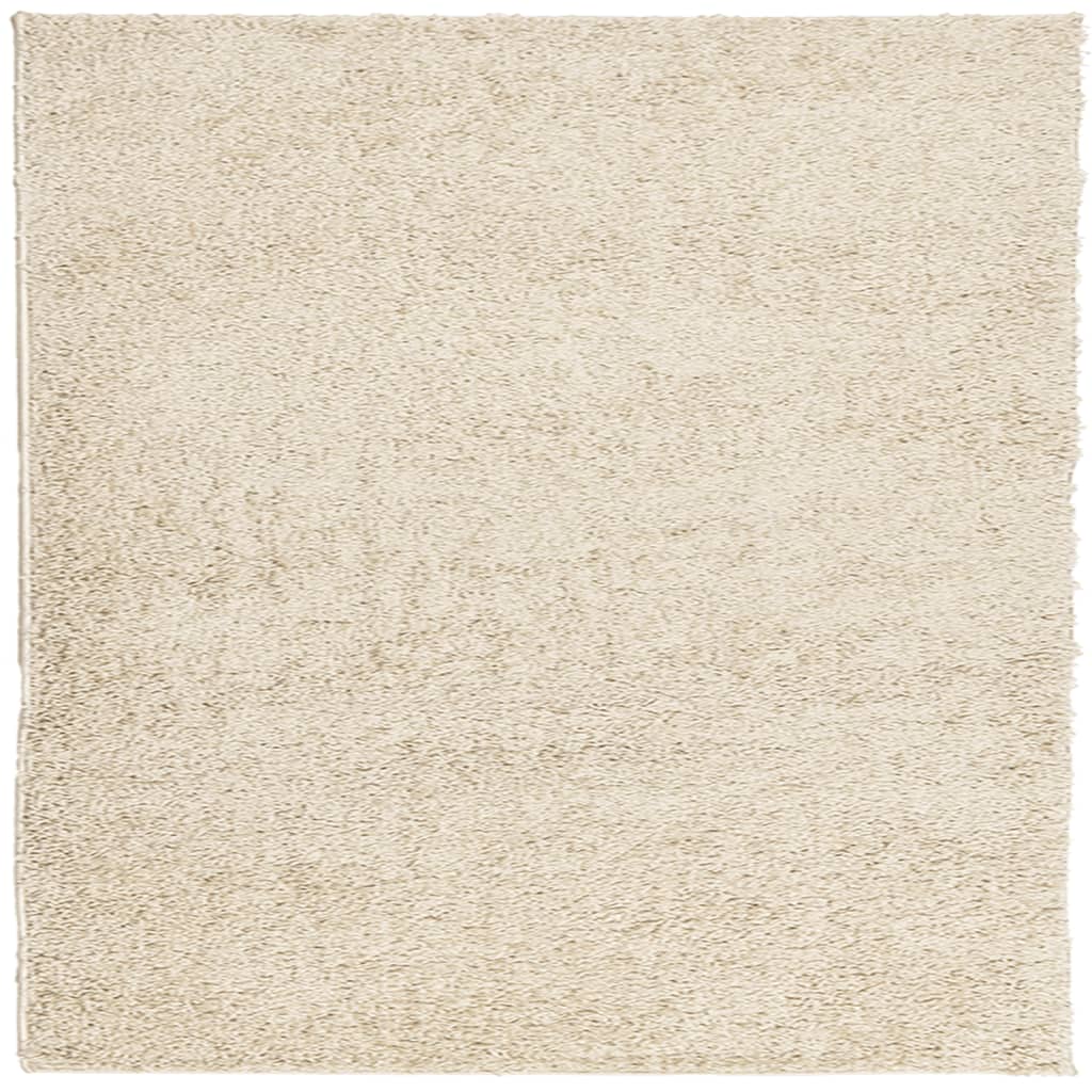 Vloerkleed PAMPLONA shaggy hoogpolig modern 240x240 cm goud