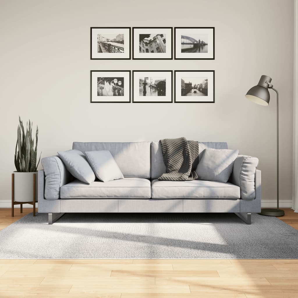 Vloerkleed IZA laagpolig Scandinavisch 140x200 cm grijs