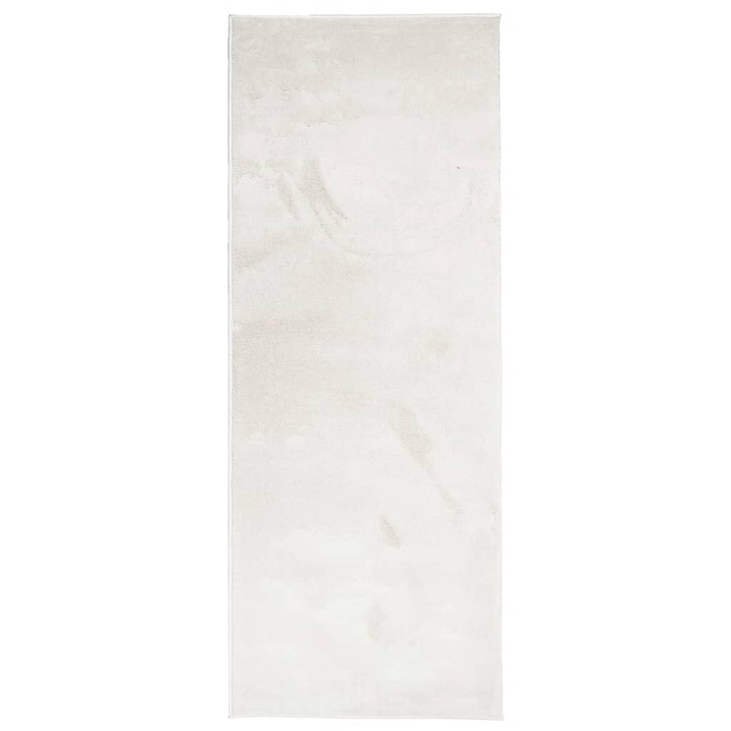 Vloerkleed OVIEDO laagpolig 80x200 cm beige