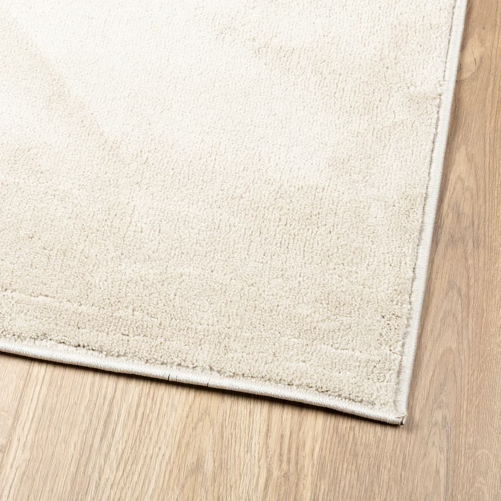 Vloerkleed OVIEDO laagpolig 80x200 cm beige