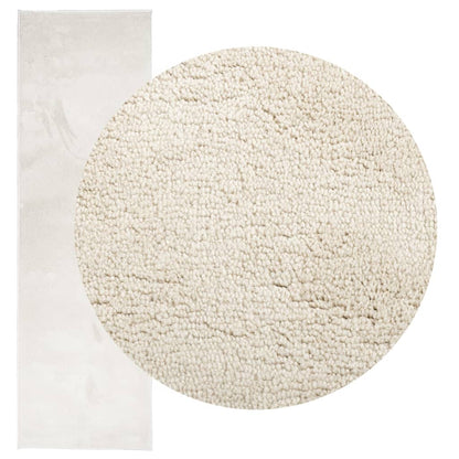 Vloerkleed OVIEDO laagpolig 80x250 cm beige