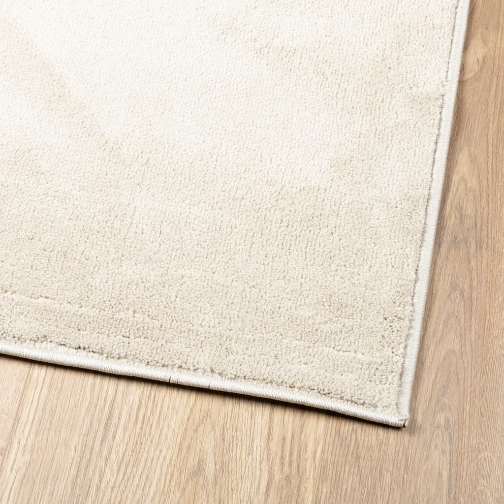 Vloerkleed OVIEDO laagpolig 100x200 cm beige