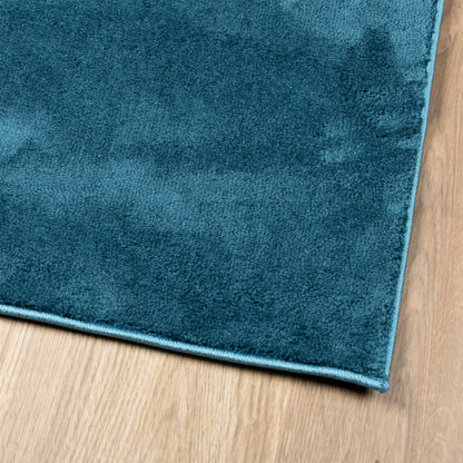 Vloerkleed OVIEDO laagpolig 120x120 cm turquoise