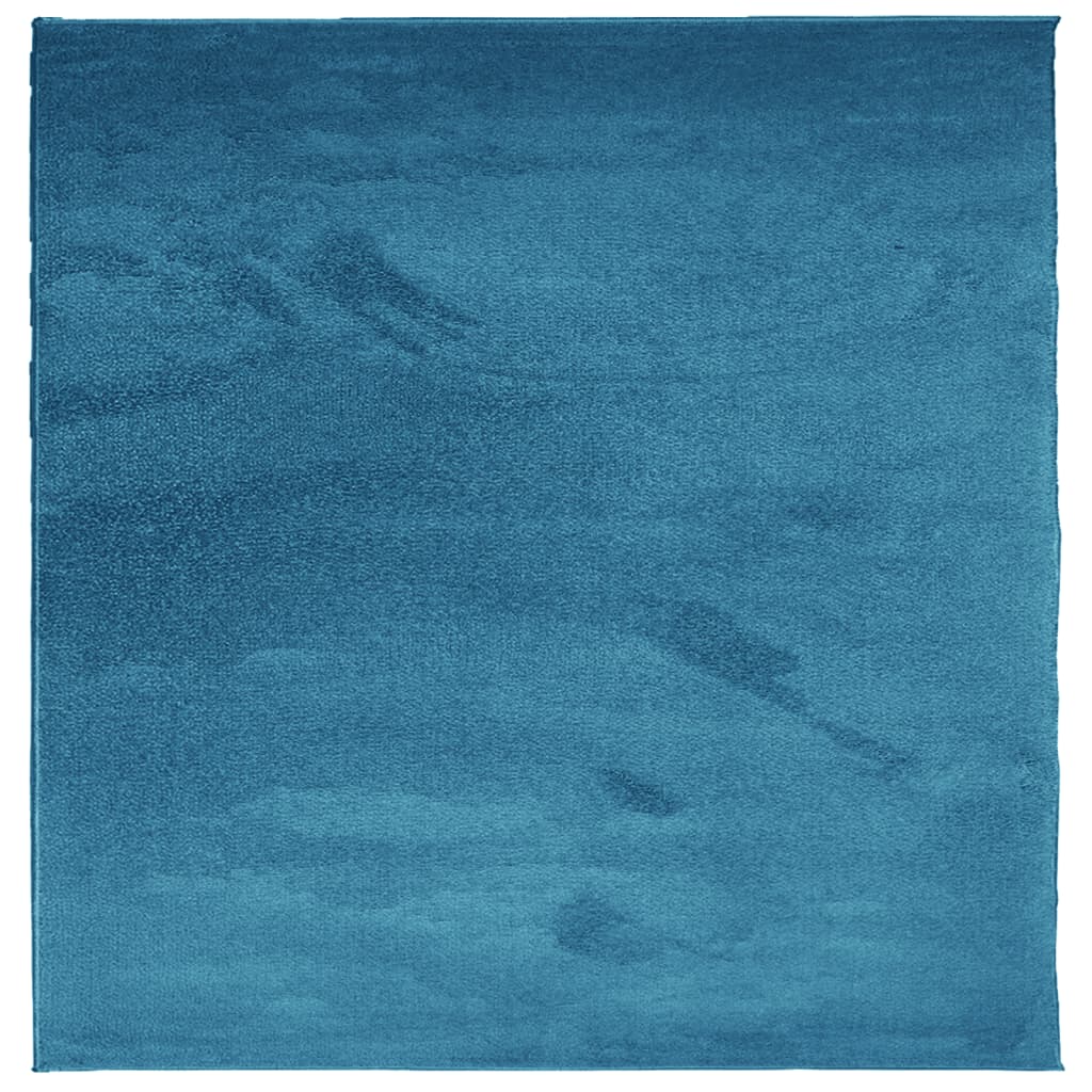 Vloerkleed OVIEDO laagpolig 200x200 cm turquoise