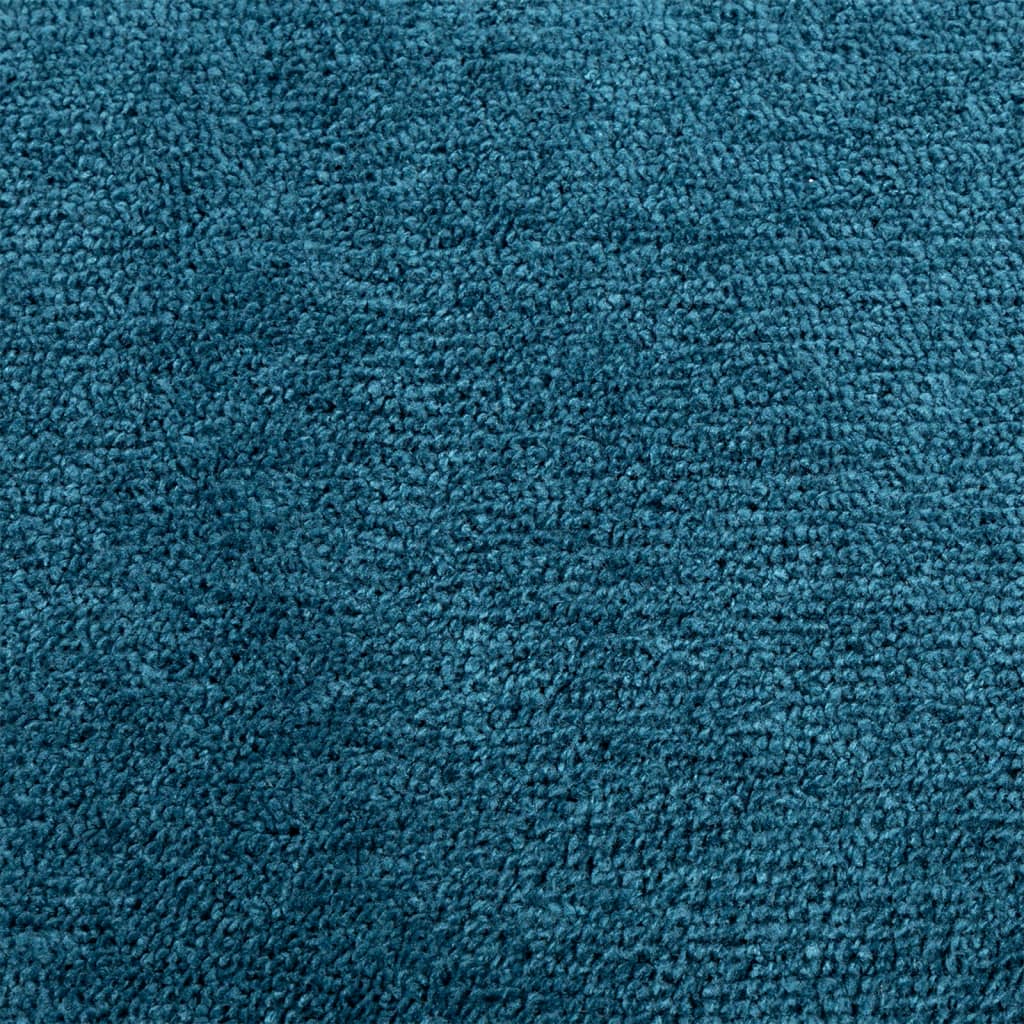 Vloerkleed OVIEDO laagpolig Ø 240 cm turquoise