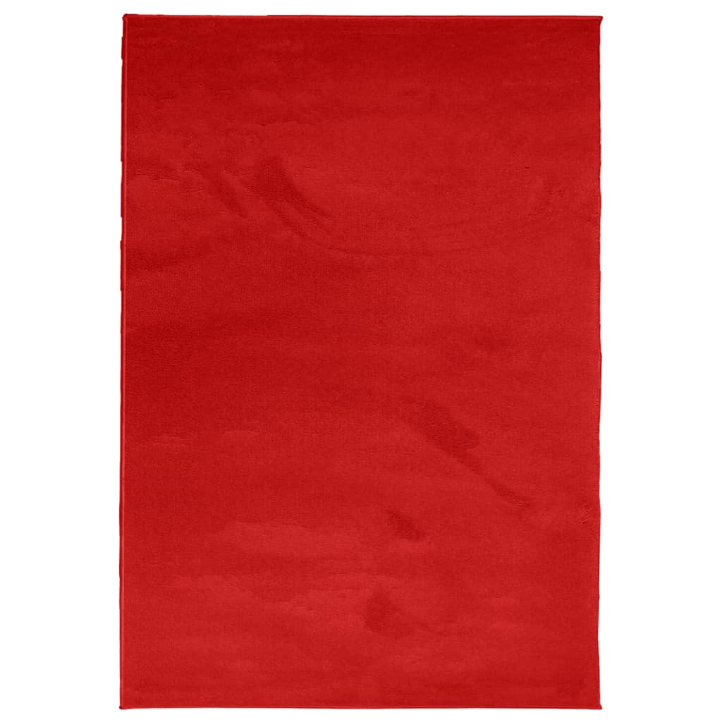 Vloerkleed OVIEDO laagpolig 120x170 cm rood