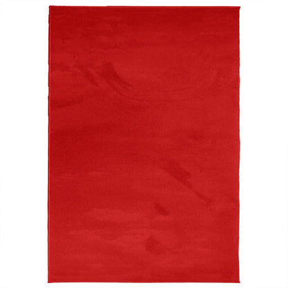 Vloerkleed OVIEDO laagpolig 140x200 cm rood