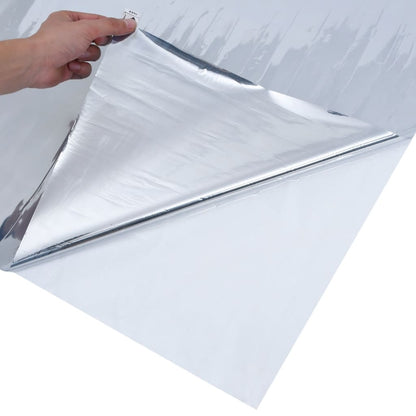 Zonnefolies 5 st statisch reflecterend PVC zilverkleurig