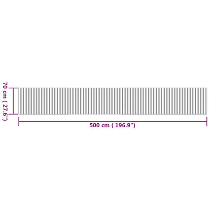 Vloerkleed rechthoekig 70x500 cm bamboe naturel
