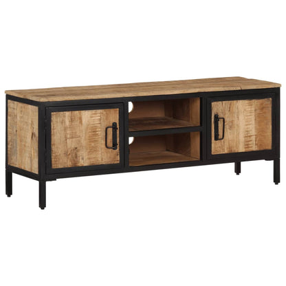 Tv-meubel 110x30x40 cm massief ruw mangohout