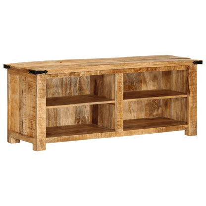 Tv-meubel 110x35x40 cm massief ruw mangohout