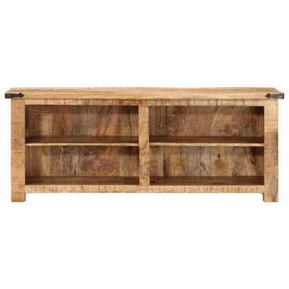 Tv-meubel 110x35x40 cm massief ruw mangohout