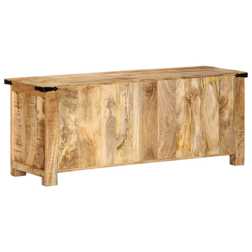 Tv-meubel 110x35x40 cm massief ruw mangohout