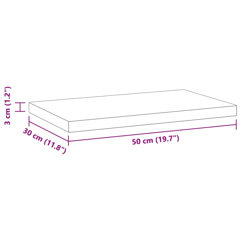 Wandschappen 2 st 50x30x3 cm roestvrijstaal zilverkleurig