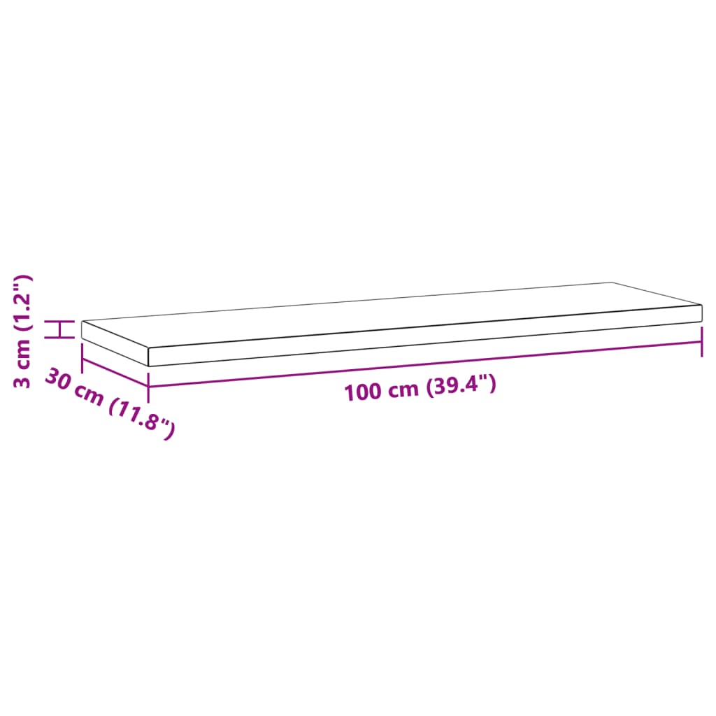 Wandschappen 2 st 100x30x3 cm roestvrijstaal zwart