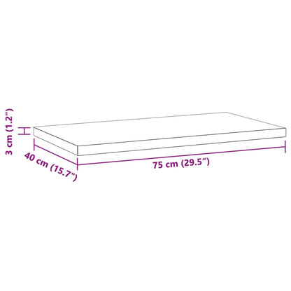 Wandschappen 2 st 75x40x3 cm roestvrijstaal zwart