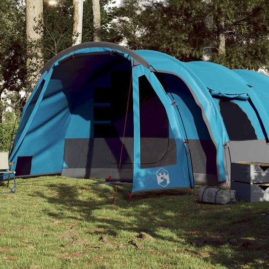 Tunneltent voor gezin 8-persoons waterdicht blauw