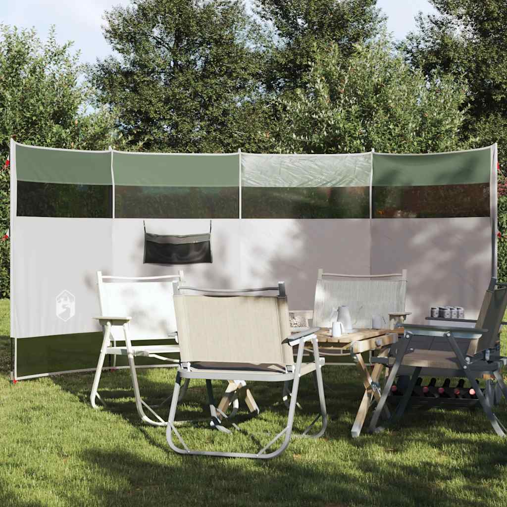 Windscherm camping waterdicht 366x152x152 cm groen