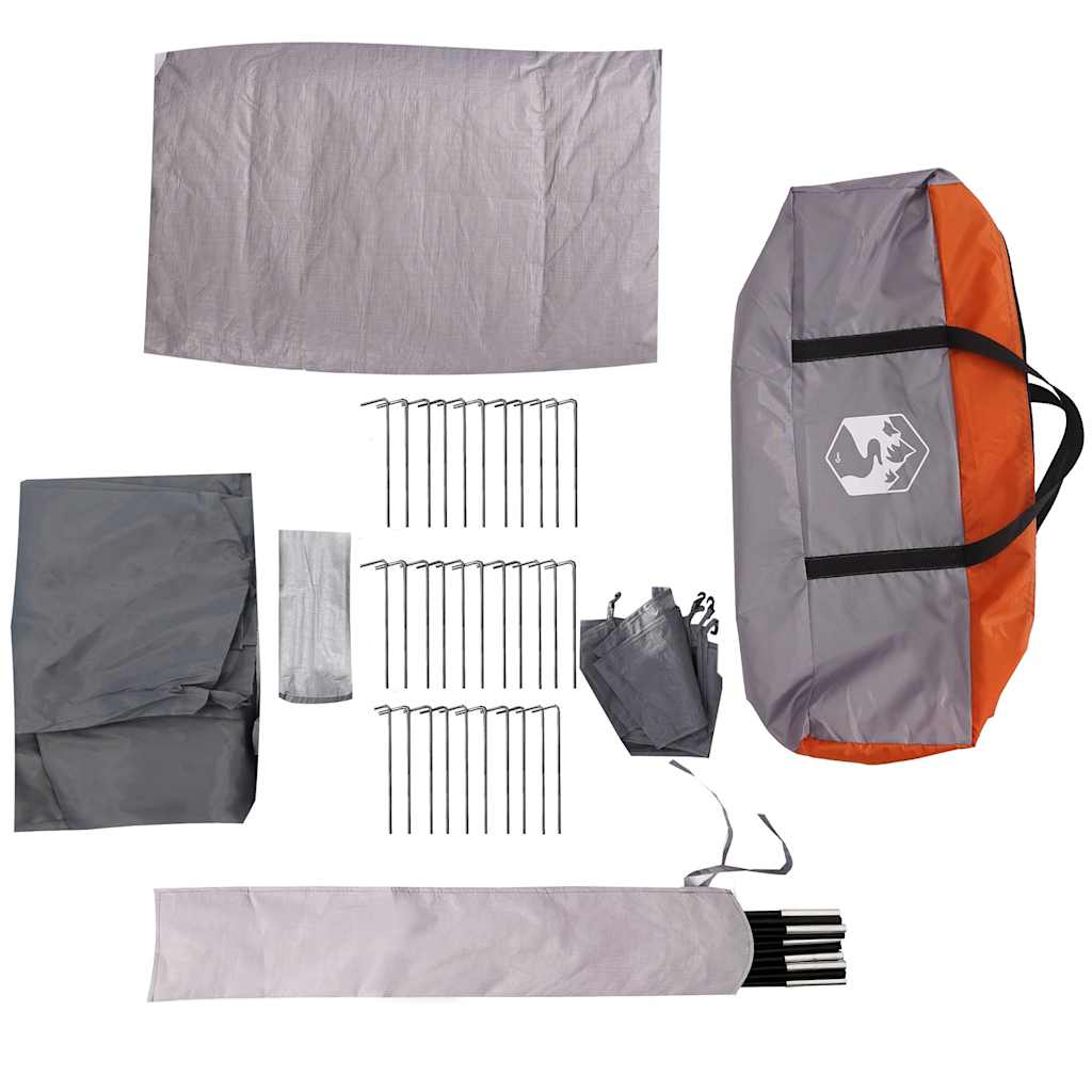 Windscherm camping waterdicht 366x152x152 cm oranje