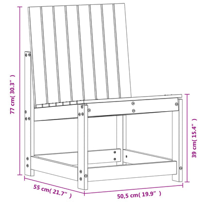 Tuinstoel 50,5x55x77 cm massief grenenhout